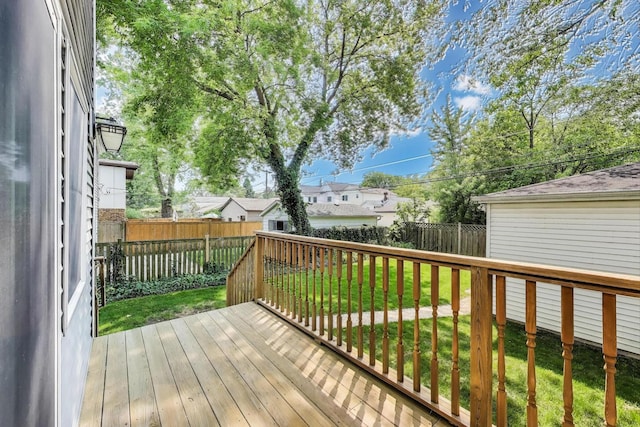 2430 Hastings Ave, Evanston, IL 60201 - deck with a fenced backyard and a residential view