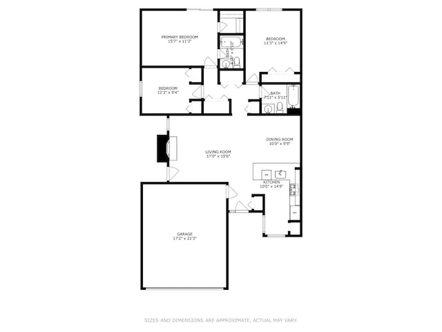 267 Juniper Cir, Streamwood, IL 60107 - room layout