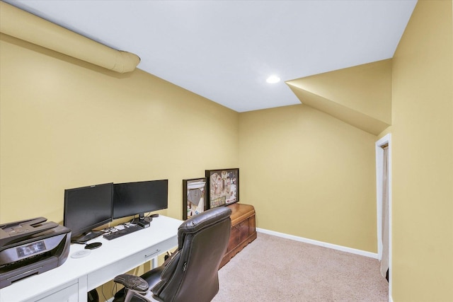 1321 W Ridge Ln, Champaign, IL 61822 - carpeted home office with baseboards and recessed lighting