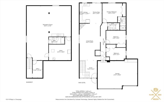 1321 W Ridge Ln, Champaign, IL 61822 - property floor plan