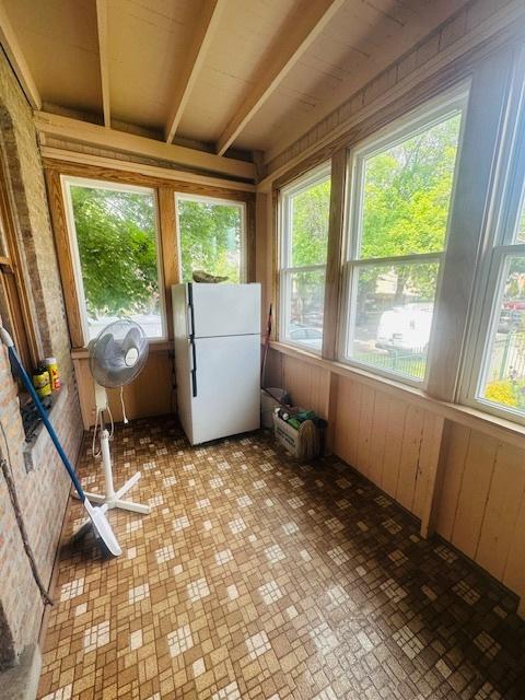 4001 S Albany Ave, Chicago, IL 60632 - sunroom featuring wood walls and plenty of natural light