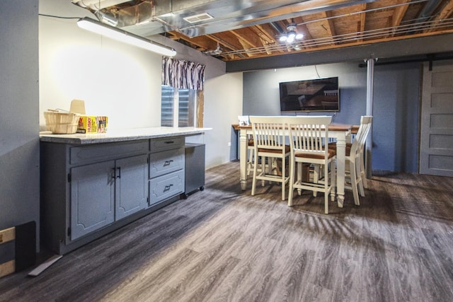 1472 S Saddlebrook Ln, Minooka, IL 60447 - dining area featuring dark wood-type flooring