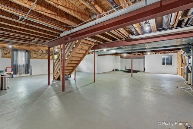 7530 Inverway Dr, Lakewood, IL 60014 - basement with stairway