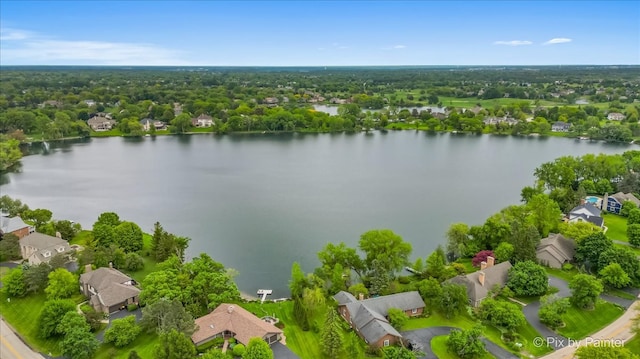 7530 Inverway Dr, Lakewood, IL 60014 - aerial view of residential area featuring a nearby body of water