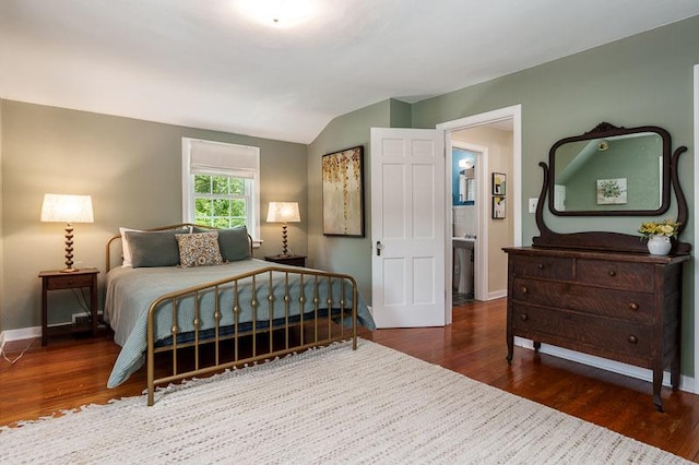 3803 Charles St, Rockford, IL 61108 - bedroom with wood finished floors, baseboards, and vaulted ceiling