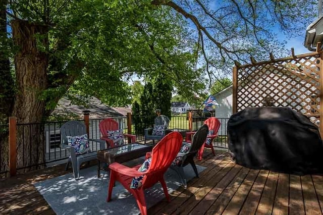 3803 Charles St, Rockford, IL 61108 - deck featuring area for grilling