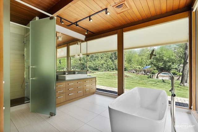 5N477 Curling Pond Rd, Wayne, IL 60184 - sunroom / solarium with track lighting