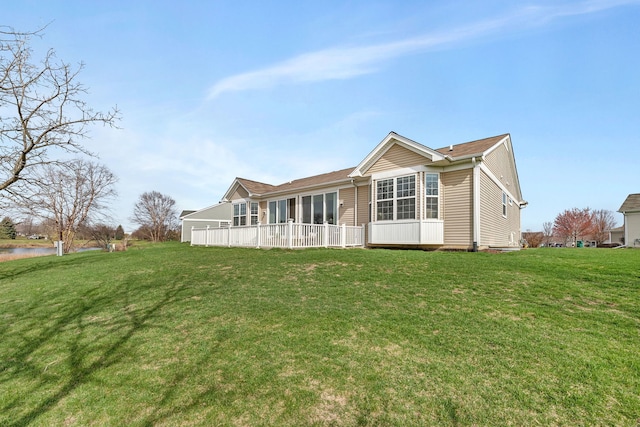 814 Glory Ct, Shorewood, IL 60404 - view of front facade featuring a front yard and a water view