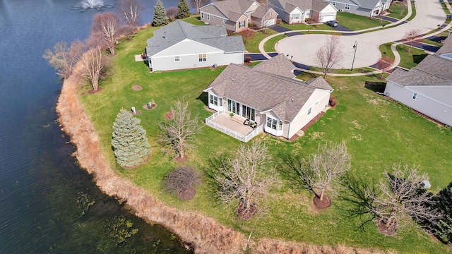 814 Glory Ct, Shorewood, IL 60404 - aerial perspective of suburban area with a nearby body of water