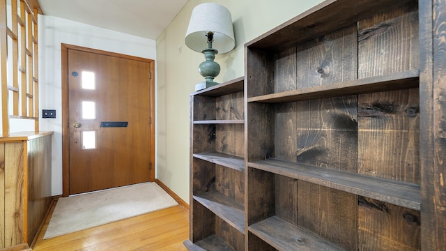 113 Maple Ave, Mount Morris, IL 61054 - entrance foyer with wood finished floors and baseboards
