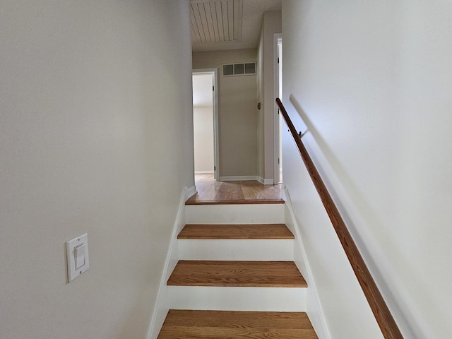 5S426 Columbia St, Naperville, IL 60563 - stairway with wood finished floors and attic access