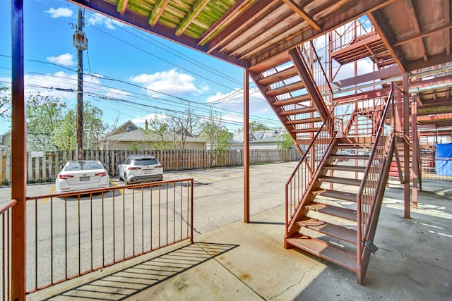3436 N Harlem Ave Unit 1, Chicago, IL 60634 - view of patio featuring stairway