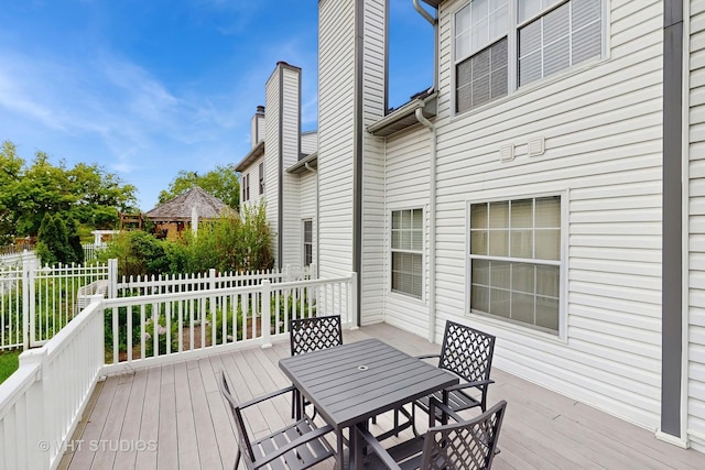 1719 Westbridge Ct, Hoffman Estates, IL 60194 - deck with outdoor dining space