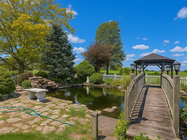 1975 W Minooka Rd, Morris, IL 60450 - dock area featuring a gazebo