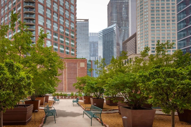 480 N Mcclurg Ct Unit 807, Chicago, IL 60611 - view of community featuring a patio area and a city view
