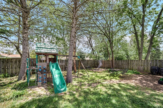 17601 Howe Ave, Homewood, IL 60430 - view of yard with a playground