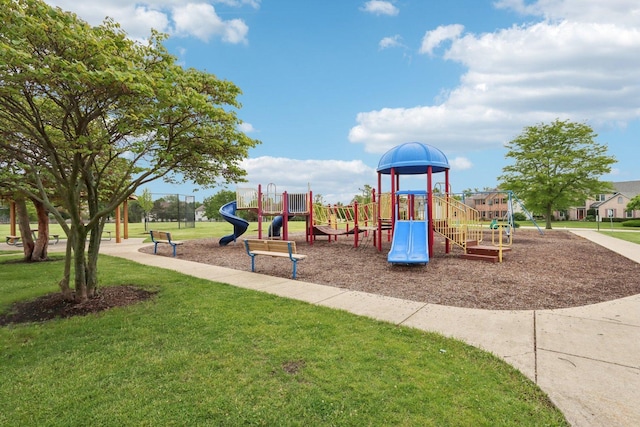 548 Asbury Dr, Aurora, IL 60502 - community playground featuring a lawn
