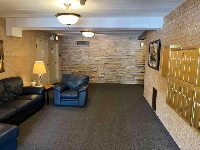 900 S River Rd Unit 3A, Des Plaines, IL 60016 - lobby with beam ceiling