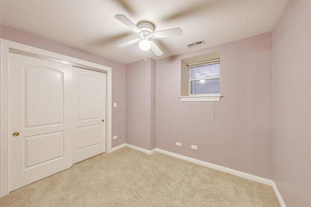 4440 N Dover St Unit Gs, Chicago, IL 60640 - unfurnished bedroom with carpet flooring, ceiling fan, and a closet