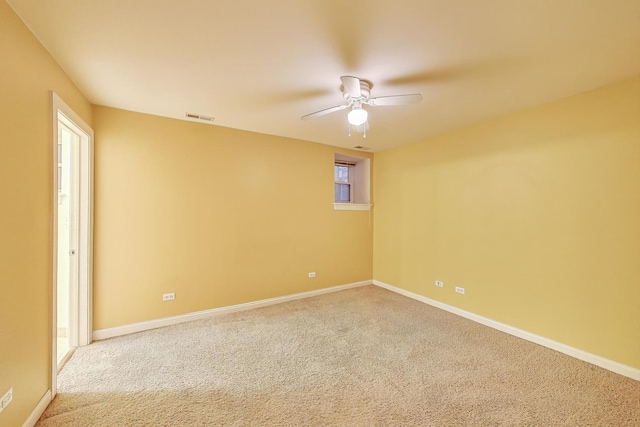 4440 N Dover St Unit Gs, Chicago, IL 60640 - carpeted empty room with ceiling fan and baseboards