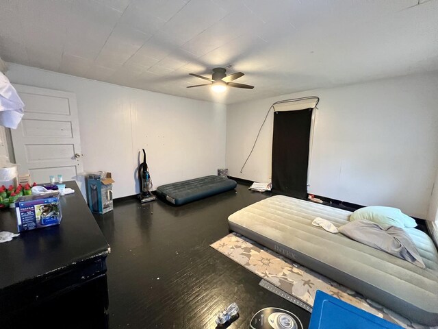 335 N Highway Ave, Deland, IL 61839 - bedroom with a ceiling fan and baseboards