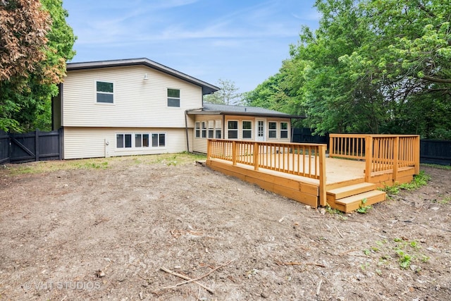 407 Greenfield Rd, Shorewood, IL 60404 - back of property featuring a deck