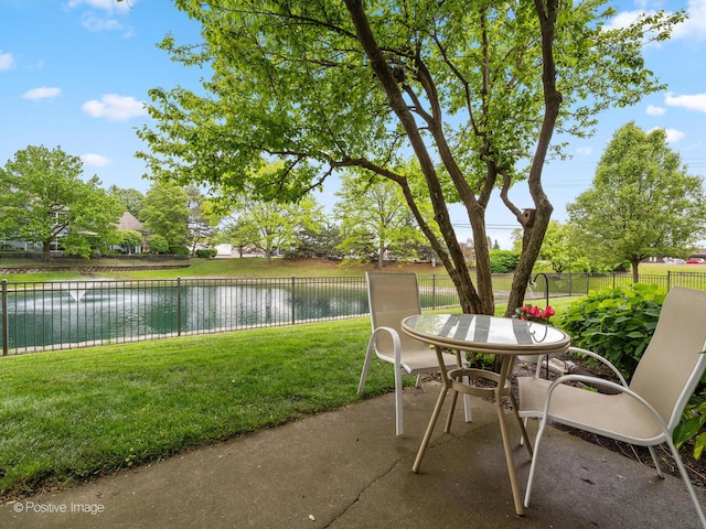 1937 N Coldspring Rd, Arlington Heights, IL 60004 - view of patio with a water view