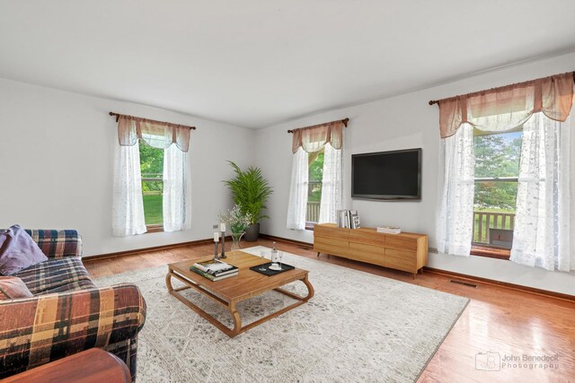 19N050 Felsmith Rd, Hampshire, IL 60140 - living room with wood finished floors and baseboards