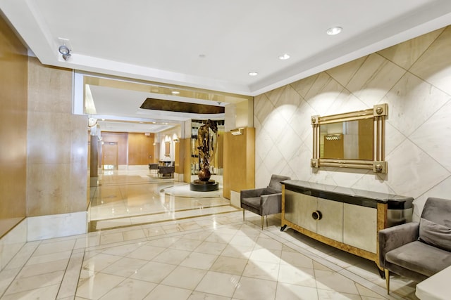 111 E Chestnut St Unit 24C, Chicago, IL 60611 - building lobby with recessed lighting