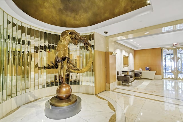 111 E Chestnut St Unit 24C, Chicago, IL 60611 - lobby featuring recessed lighting and stairway
