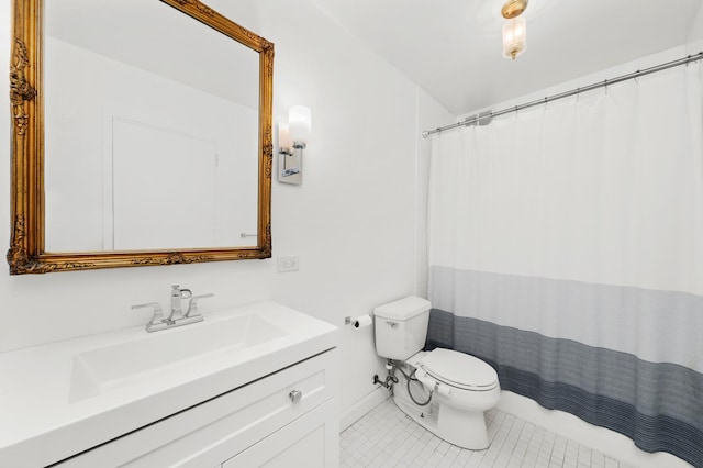 4250 N Marine Dr Unit 1622, Chicago, IL 60613 - full bathroom featuring toilet, vanity, tile patterned flooring, and baseboards