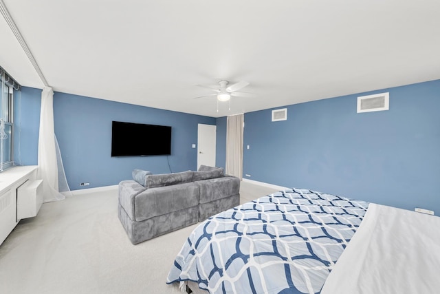 4250 N Marine Dr Unit 1622, Chicago, IL 60613 - carpeted bedroom with baseboards and ceiling fan