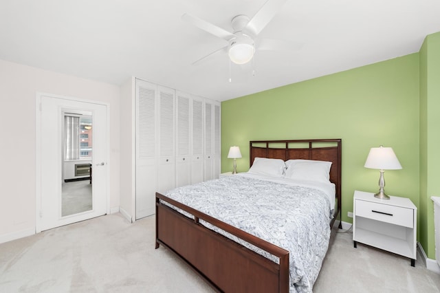 4250 N Marine Dr Unit 1622, Chicago, IL 60613 - bedroom featuring light colored carpet, baseboards, and a closet