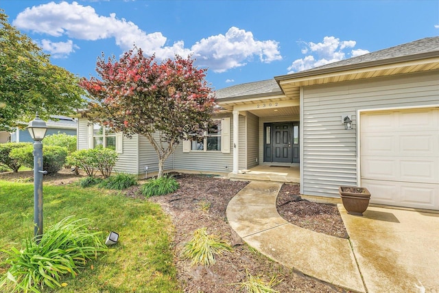 2302 Slade Ln, Mahomet, IL 61853 - entrance to property with a shingled roof