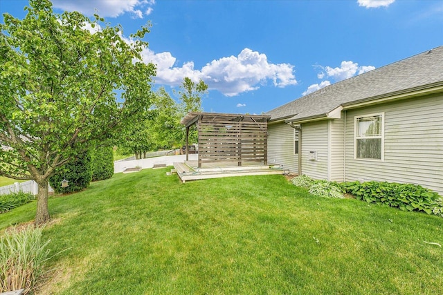 2302 Slade Ln, Mahomet, IL 61853 - view of yard with a patio and a pergola