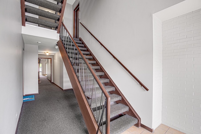 10701 S Keating Ave Unit 1C, Oak Lawn, IL 60453 - stairway with baseboards