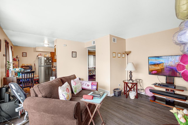 10701 S Keating Ave Unit 1C, Oak Lawn, IL 60453 - living room with wood finished floors and baseboards