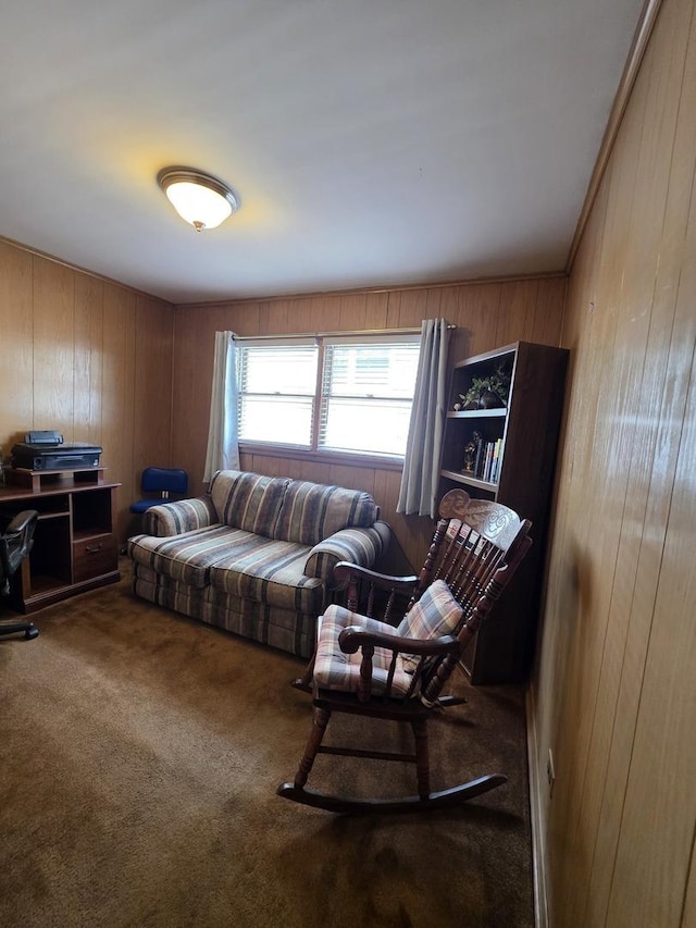 6124 W Berteau Ave, Chicago, IL 60634 - living room with wood walls and carpet floors