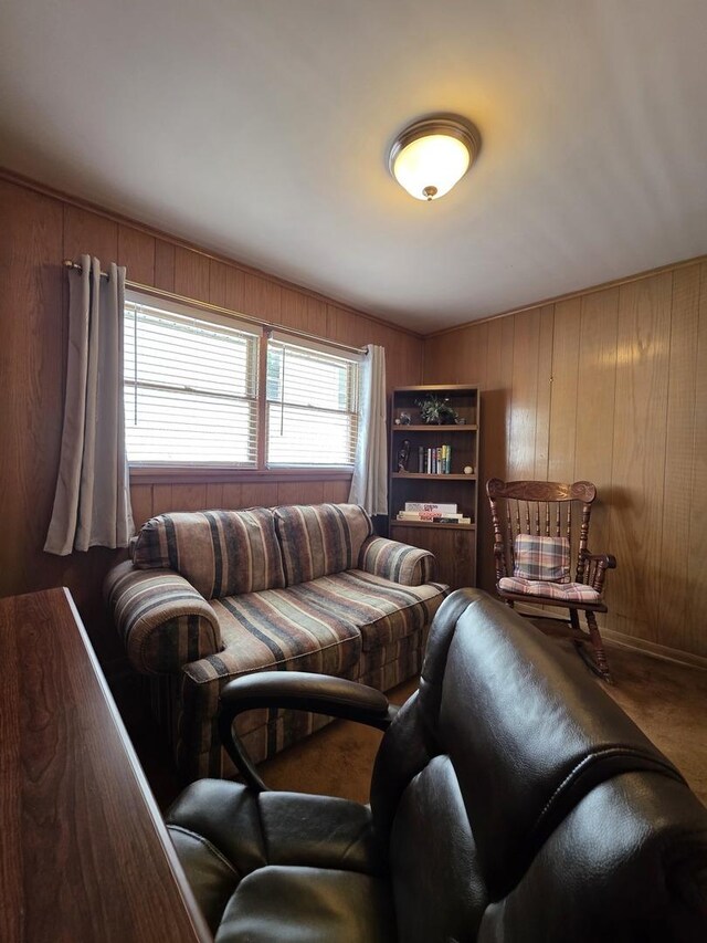 6124 W Berteau Ave, Chicago, IL 60634 - carpeted living room with wood walls