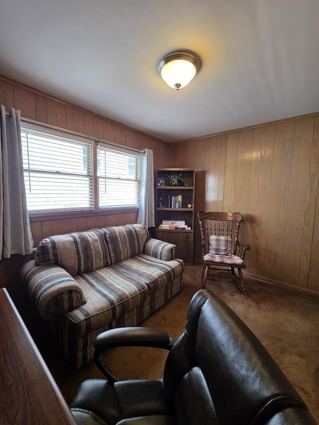 6124 W Berteau Ave, Chicago, IL 60634 - carpeted living room with wood walls
