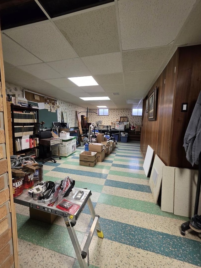 6124 W Berteau Ave, Chicago, IL 60634 - office featuring a drop ceiling