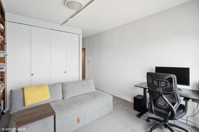 1100 N Lake Shore Dr Unit 33A, Chicago, IL 60611 - office area with carpet and baseboards