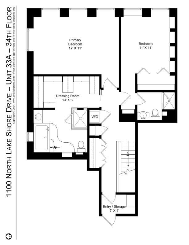 1100 N Lake Shore Dr Unit 33A, Chicago, IL 60611 - home floor plan