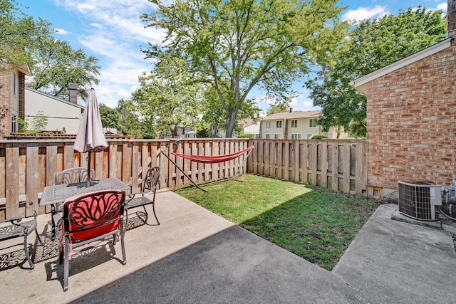 191 Acorn Ln, Bloomingdale, IL 60108 - view of yard with central air condition unit and a patio