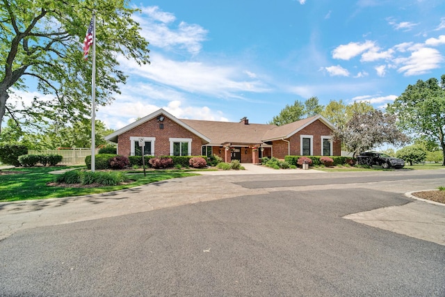 191 Acorn Ln, Bloomingdale, IL 60108 - ranch-style house featuring brick siding and a chimney