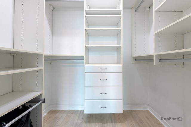757 N Orleans St Unit 1104, Chicago, IL 60654 - walk in closet with light wood-type flooring