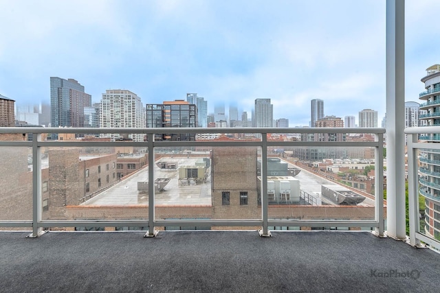 757 N Orleans St Unit 1104, Chicago, IL 60654 - balcony with a skyline view