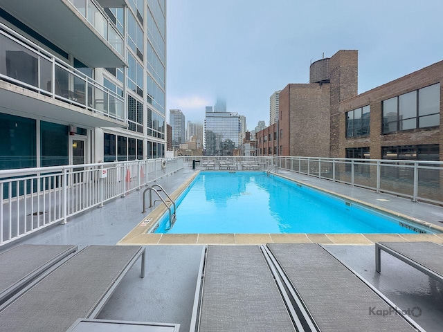 757 N Orleans St Unit 1104, Chicago, IL 60654 - community pool featuring a view of city