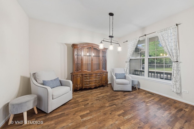 25338 Scott Dr, Plainfield, IL 60544 - living area featuring wood finished floors and baseboards
