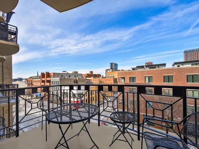1301 W Madison St Unit 402, Chicago, IL 60607 - balcony featuring a city view